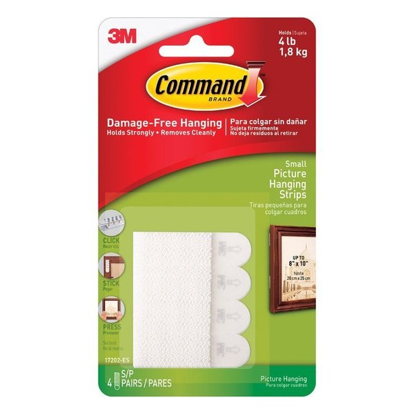 Command Hanger Strip Picture/Frame Wht 17202